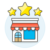 Store Rating Illustration from UX Colors Set