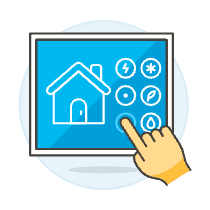 Smart Home Controler 2 Illustration from UX Colors Set