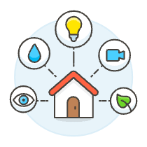 Smart Home Illustration from UX Colors Set
