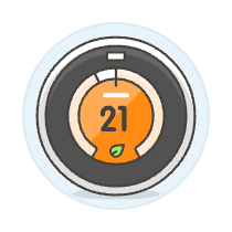 Smart Thermostat 1 Illustration from UX Colors Set