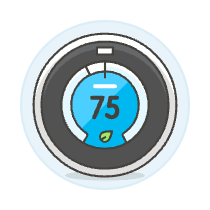 Smart Thermostat 2 Illustration from UX Colors Set