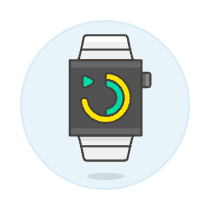 Smart Watch 1 Illustration from UX Colors Set