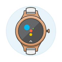 Smart Watch 4 Illustration from UX Colors Set