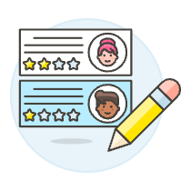 Comment Rating Illustration from UX Colors Set