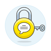 Padlock Bubble Illustration from UX Colors Set