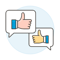 Discuss Like 2 Illustration from UX Colors Set