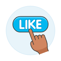 Hand Click Like 3 Illustration from UX Colors Set