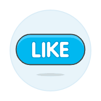 Like Button Illustration from UX Colors Set