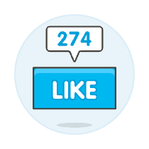 Like Count Illustration from UX Colors Set