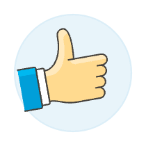 Like Hand 2 Illustration from UX Colors Set