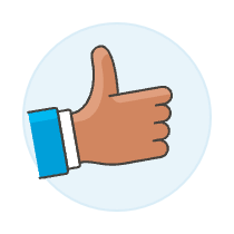 Like Hand 3 Illustration from UX Colors Set
