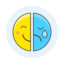 Emoji Happy Sad 1 Illustration from UX Colors Set