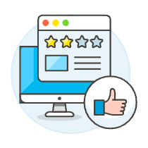 Browser Rating Illustration from UX Colors Set