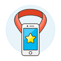 Phone Medal Illustration from UX Colors Set