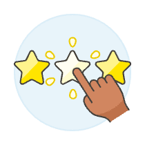 Rating Click 1 3 Illustration from UX Colors Set
