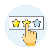 Rating Click 2 2 Illustration from UX Colors Set