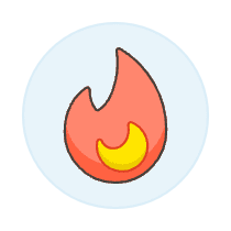 Flame Illustration from UX Colors Set