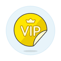 Gold Vip Sticker Illustration from UX Colors Set