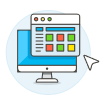 App Window Illustration from UX Colors Set