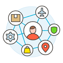 User Information Illustration from UX Colors Set