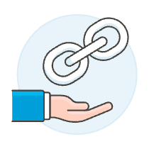 Link Hand 1 Illustration from UX Colors Set