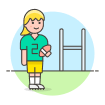 American Football 5 Illustration from UX Colors Set