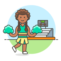 Cheerleader 7 Illustration from UX Colors Set