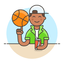 Basketball Streetball 3 Illustration from UX Colors Set