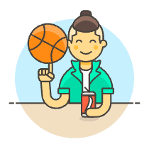 Basketball Streetball 5 Illustration from UX Colors Set