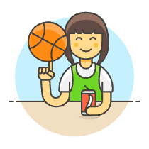 Basketball Streetball 6 Illustration from UX Colors Set