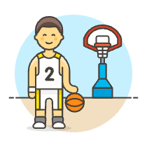 Sports Basketball 13 Illustration from UX Colors Set