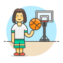 Sports Basketball 6 Illustration from UX Colors Set