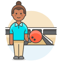 Sports Bowling 1 Illustration from UX Colors Set