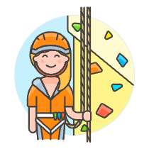 Sports Climbing 3 Illustration from UX Colors Set