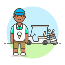 Sports Caddy Golf 2 Illustration from UX Colors Set