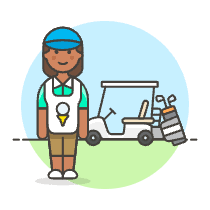 Sports Caddy Golf 5 Illustration from UX Colors Set