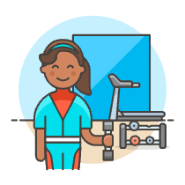 Fitness Gym 2 Illustration from UX Colors Set