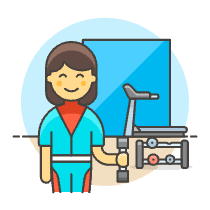 Fitness Gym 3 Illustration from UX Colors Set