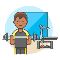 Fitness Gym 5 Illustration from UX Colors Set