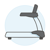 Fitness Treadmill 1 Illustration from UX Colors Set