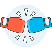 Boxing Competition Illustration from UX Colors Set