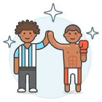Boxing Winner 1 Illustration from UX Colors Set