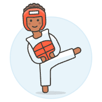 Sport Taekwondo 10 Illustration from UX Colors Set