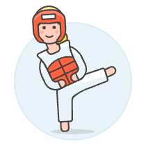 Sport Taekwondo 11 Illustration from UX Colors Set