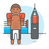 Sports Boxing 1 Illustration from UX Colors Set