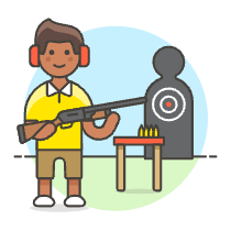 Sports Shooting 2 Illustration from UX Colors Set