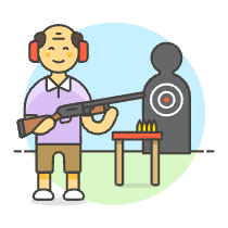 Sports Shooting 3 Illustration from UX Colors Set