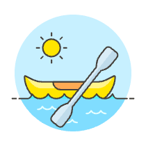 Kayak Illustration from UX Colors Set