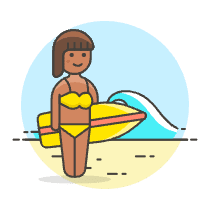 Surfing 14 Illustration from UX Colors Set