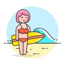 Surfing 16 Illustration from UX Colors Set